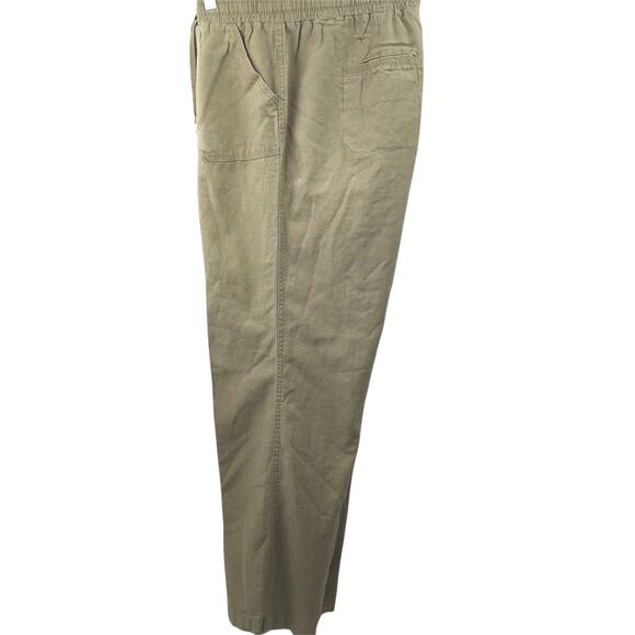 EST. 1946 ~ Women's Linen Blend High Rise Wide Leg Pants ~ 14/16 Y2K Gorpcore - Picture 3 of 6
